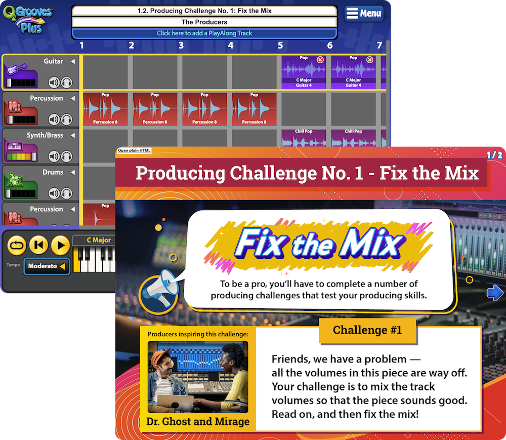 Producing Challenge from the Quaver Production Course 